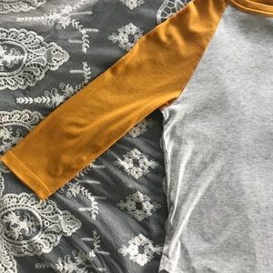 Divided baseball tee *NEVER WORN*